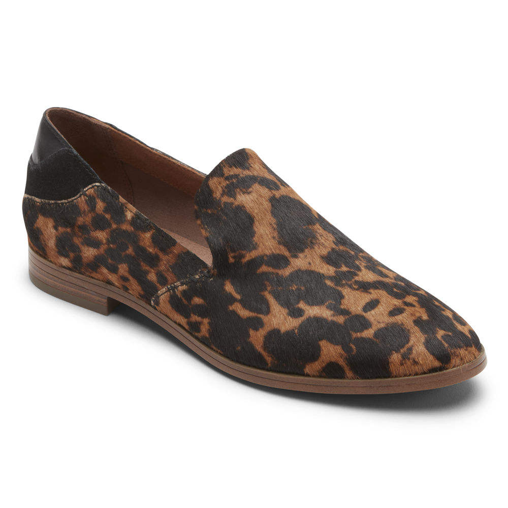 Rockport Womens Loafers Leopard - Perpetua - UK 342-XSTRVM